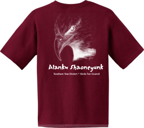 STAFF Mikanakawa
101 Alankw Shaoneyunk Southern Star District * Circle Ten Council T-shirt Design 