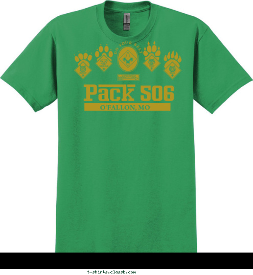 DO YOUR BEST O'FALLON, MO Pack 506 T-shirt Design 