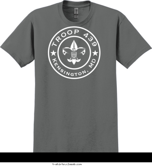 Kensington, MD TROOP 439 T-shirt Design 