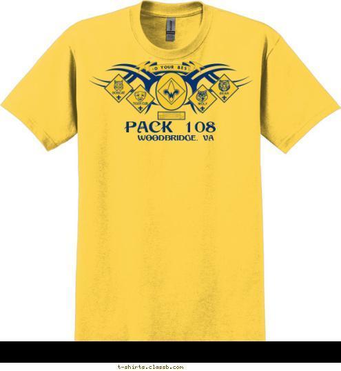 DO YOUR BEST WOODBRIDGE, VA PACK 108 T-shirt Design 