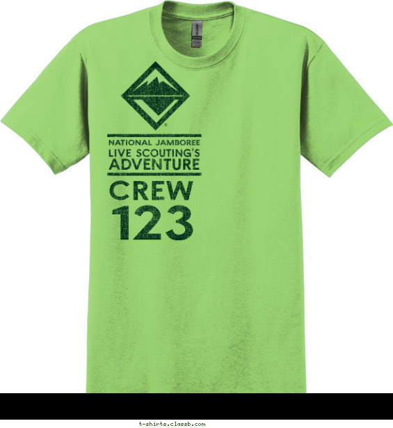 Venture Crew Get Wild T-shirt Design