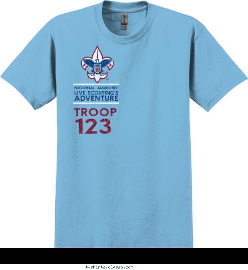 123 TROOP T-shirt Design SP4323