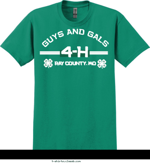 GUYS AND GALS RAY COUNTY, MO 4-H T-shirt Design 