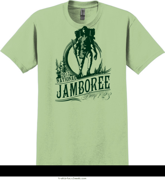 Troop Hiker T-shirt Design