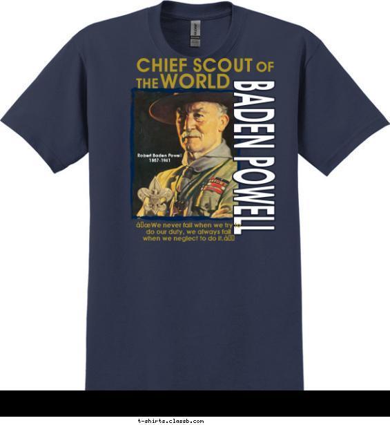 Chief Scout of the World T-shirt Design