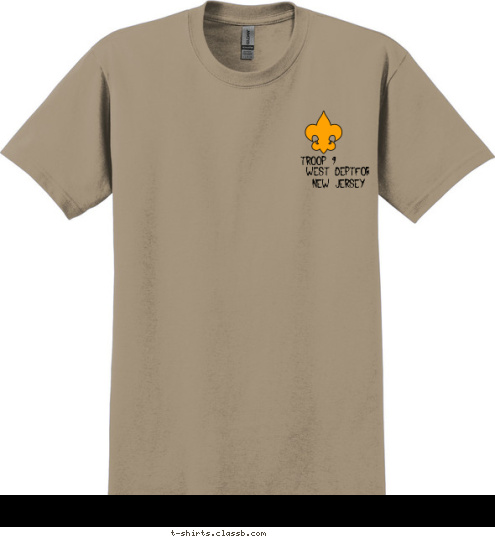 Troop 9 60 TROOP GHUMC  Be Prepared. New Jersey West Deptford
 Troop 9 T-shirt Design 