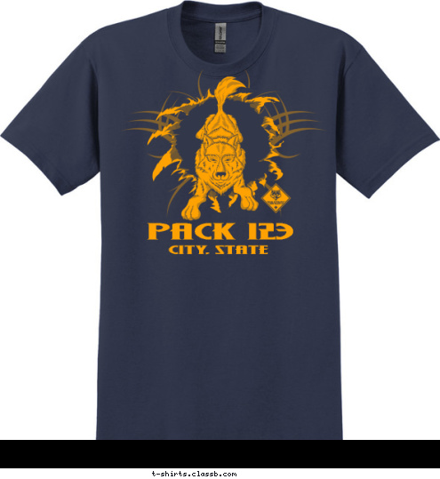 CITY, STATE PACK 123 T-shirt Design SP4346