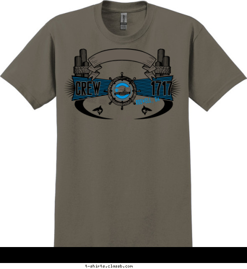 2009 1717 Roswell, GA SINCE 1998 SEA BASE CREW T-shirt Design 