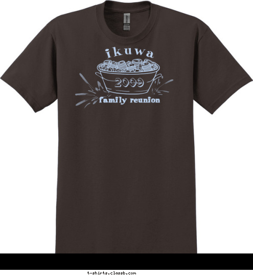 2009 family reunion ikuwa T-shirt Design ikuwa splash