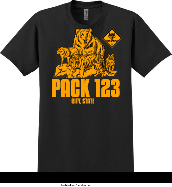 Pack of Animals T-shirt Design
