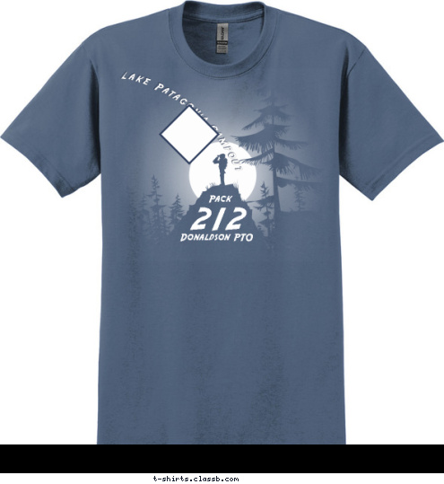 Donaldson PTO 212 Pack Lake Patagonia Campout T-shirt Design 