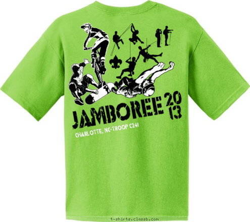 C241 C241 CHARLOTTE NC 20
13 CHARLOTTE, NC-TROOP C241 JAMBOREE T-shirt Design 