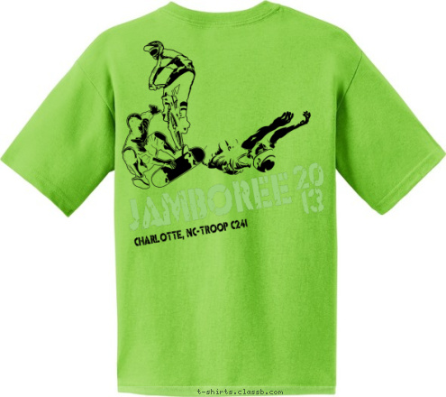 C241 C241 CHARLOTTE NC 20
13 CHARLOTTE, NC-TROOP C241 JAMBOREE T-shirt Design 