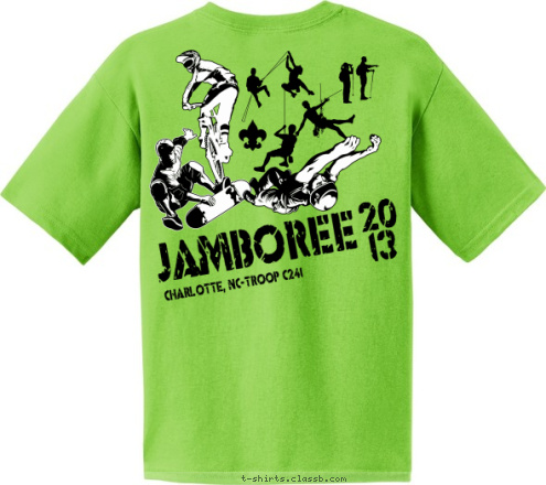 C241 C241 CHARLOTTE NC 20
13 CHARLOTTE, NC-TROOP C241 JAMBOREE T-shirt Design 