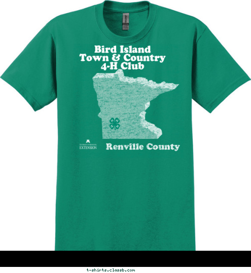 4-H Bird Island
   Town & Country
       4-H Club





 Renville County T-shirt Design 