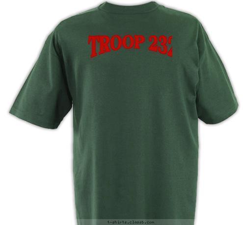 RIFLE, COLORADO, USA • STRONG • SMART • SERVICE • STARS • SPORTY • SELF-ESTEEM • SPEED  TROOP 232 RIFLE, COLORADO T-shirt Design 