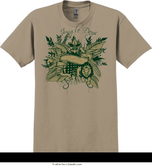 Anytown, Usa Red Ridge Council Jungle Days T-shirt Design SP4361