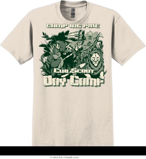 Cub Scout Day Camp CAMP BIG PINE T-shirt Design SP4363