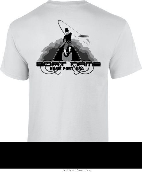 Wayne's World
Sportfishing
Charters HOME PORT, USA BOAT NAME BOAT NAME BOAT NAME T-shirt Design 