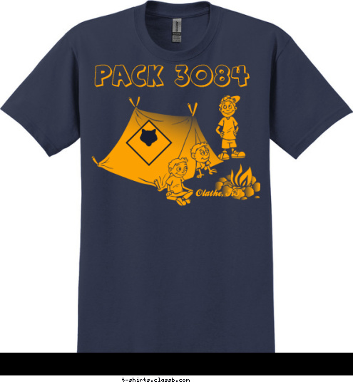 Olathe, KS Pack 3084 T-shirt Design 