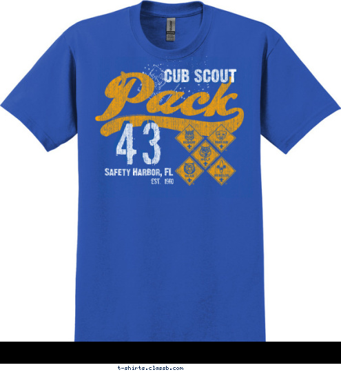 est. 1960 43 CUB SCOUT Safety Harbor, FL

 T-shirt Design 