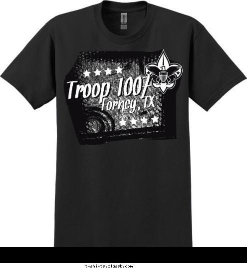 Forney, TX Forney, TX Troop 1007 Troop 1007 T-shirt Design 