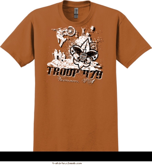 TROOP 479 Vancouver, WA T-shirt Design 