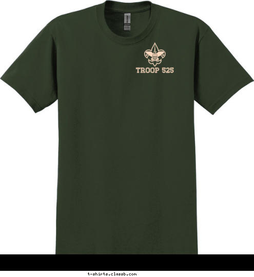 BOY SCOUT TROOP 525 ANAHEIM, CA TROOP 525 T-shirt Design 