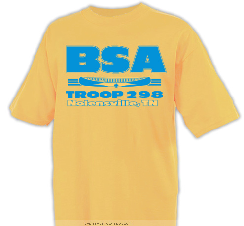 TROOP 298 Nolensville, TN BSA T-shirt Design 