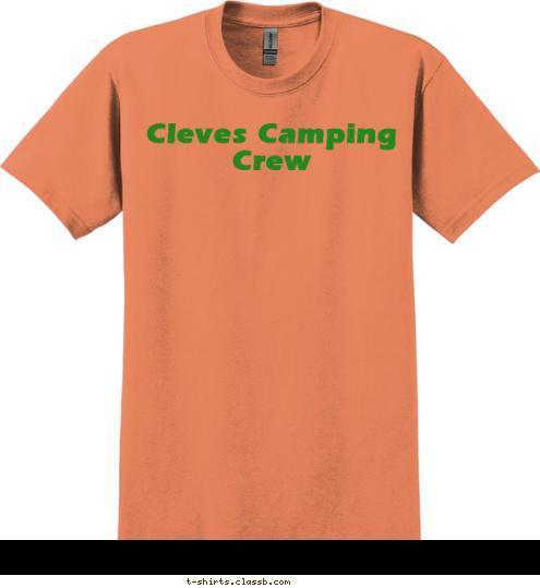 Cleves Camping Crew T-shirt Design 