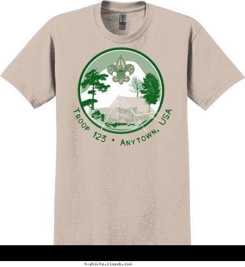 Troop 123 * Anytown, USA T-shirt Design 