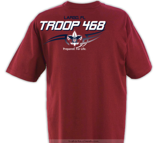 TROOP 468 LARGO, FL T-shirt Design 