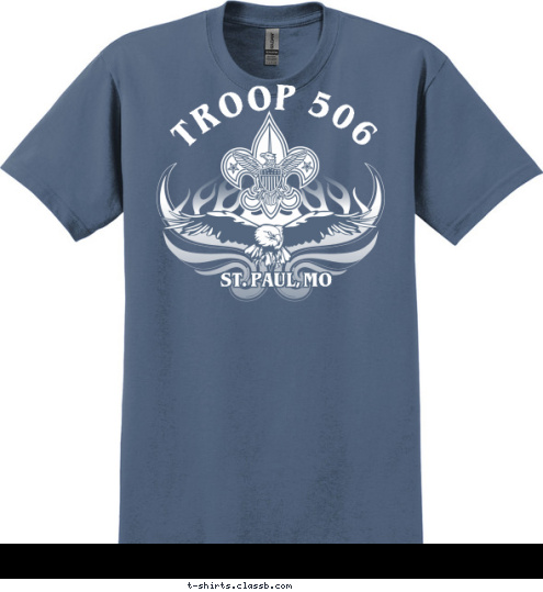 TROOP 506 ST. PAUL, MO T-shirt Design 