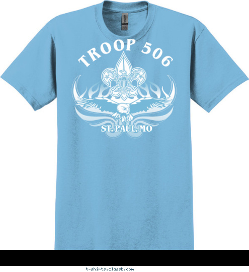 TROOP 506 ST. PAUL, MO T-shirt Design 