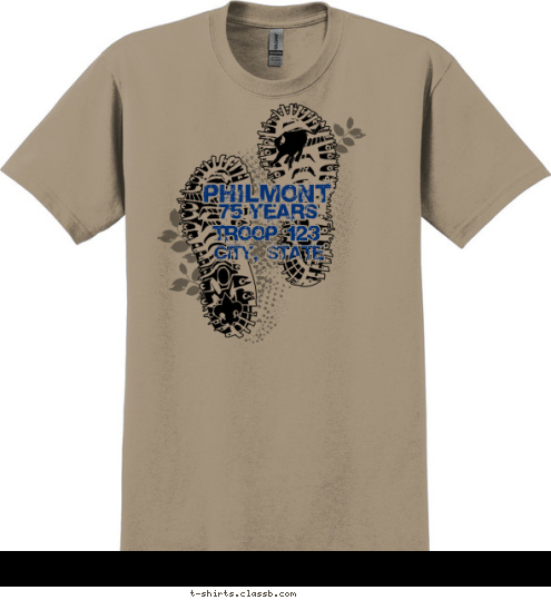 TROOP 123
 CITY, STATE T-shirt Design SP4378