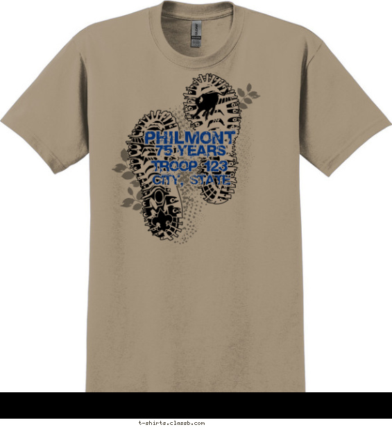 Philmont Footprints T-shirt Design