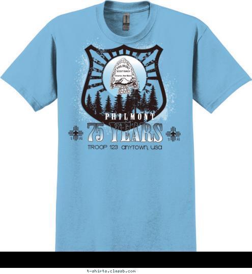 TROOP 123 ANYTOWN, USA PHILMONT T-shirt Design SP4379  