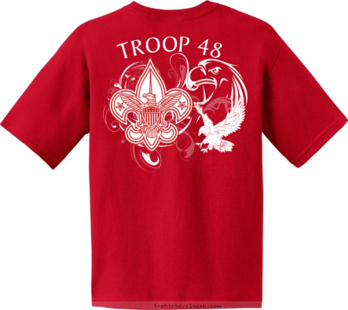 TROOP 48 SHREVEPORT, LA  TROOP 48 SHREVEPORT, LA  TROOP 48 T-shirt Design 