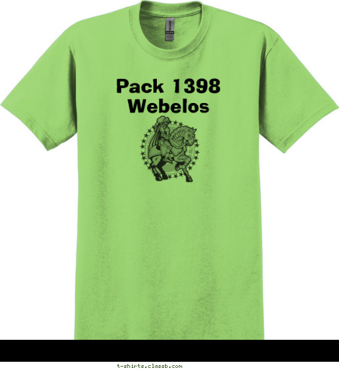 Pack 1398
Webelos T-shirt Design 