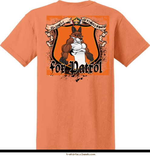 New Text Silly Seven C5-326-11-1 Foxes! -11-1 C5-326 Fox Patrol Wood Badge Wood Badge T-shirt Design 