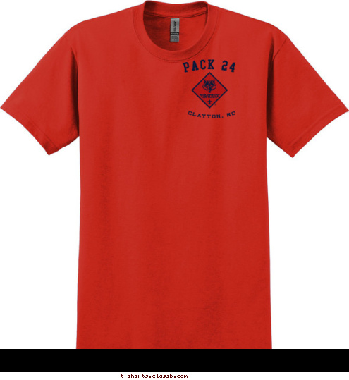 CUB SCOUTS CLAYTON, NC PACK 24 PACK 24 CLAYTON, NC EST. 1965 PACK 24 NC CLAYTON, T-shirt Design 