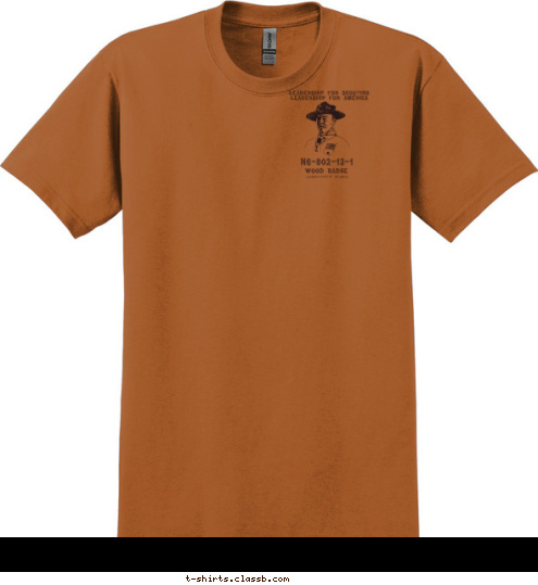 Transatlantic Council Wood Badge Leadership for Scouting   Leadership for America N6-802-13-1 Leave This World a Little Better Than the Way You Found It.       T-shirt Design 