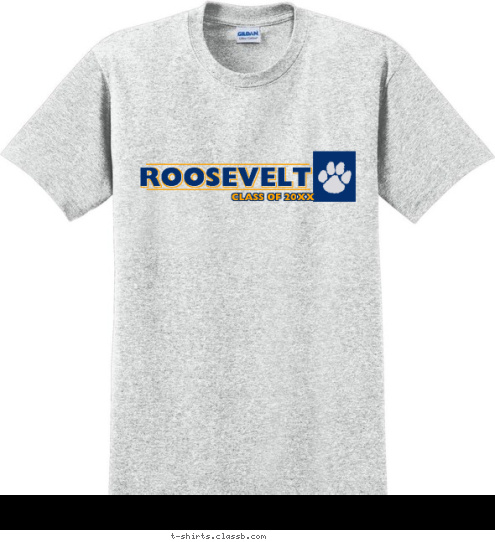 CLASS OF 2009 ROOSEVELT CLASS OF 2012 ROOSEVELT T-shirt Design SP956