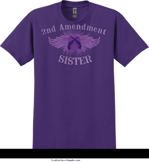 roop 896 T 7 SISTER 2nd Amendment T-shirt Design 