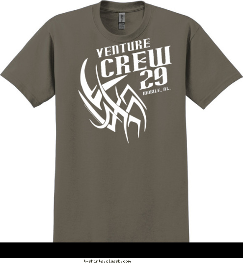 29 Crew Mobile, Al. Venture T-shirt Design 