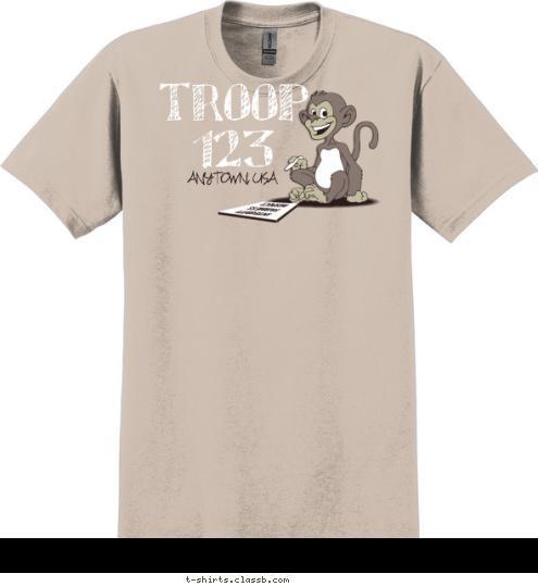 TROOP 
123 ANYTOWN, USA T-shirt Design SP1846