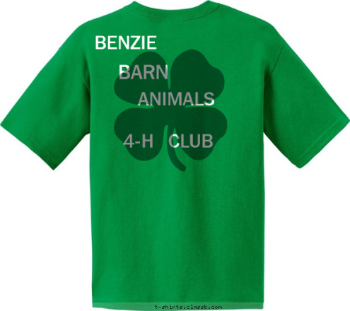 4-H ANIMALS CLUB BARN BENZIE T-shirt Design 