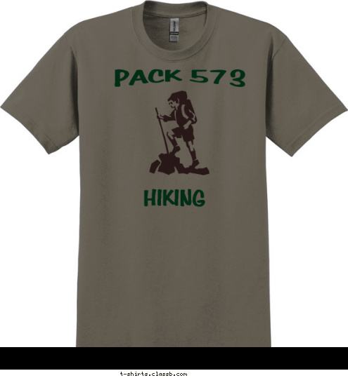 PACK 573  HIKING T-shirt Design 