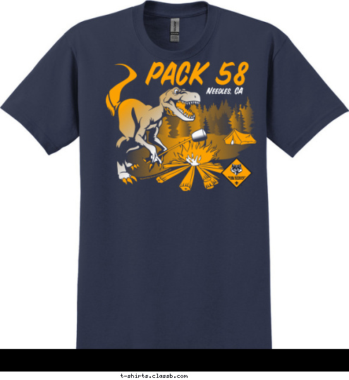 Needles, CA PACK 58 T-shirt Design 