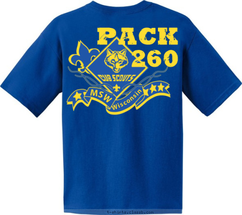 LOWELL MSW  Wisconsin Pack
260 T-shirt Design 